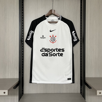 Camisa Oficial do Corinthians 25/26 Versão Torcedor - Completa com Patrocínios