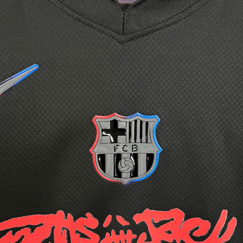 Conjunto Infantil Oficial do Barcelona 25/26 - Travis Scott