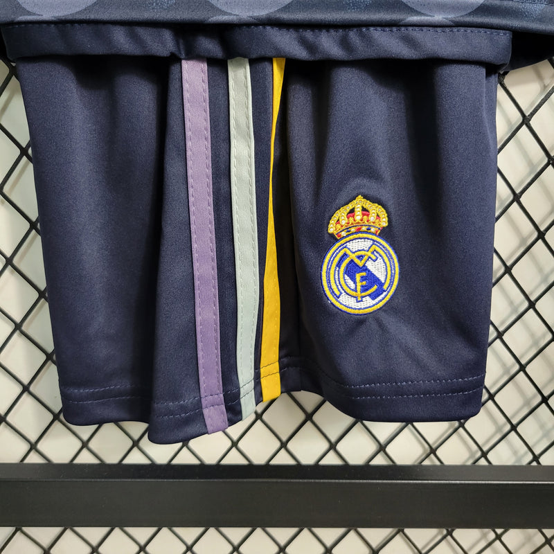 Conjunto 2 Infantil Oficial do Real Madrid 23/24 - Kids