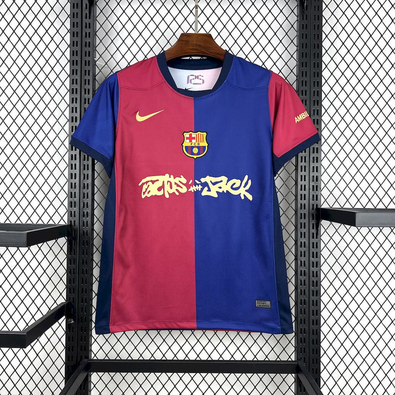 Camisa Oficial do Barcelona 25/26 - Travis Scott
