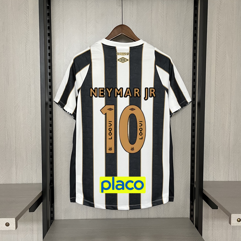 Camisa Oficial do Santos 24/25 Versão Torcedor - Completa com Patrocínios