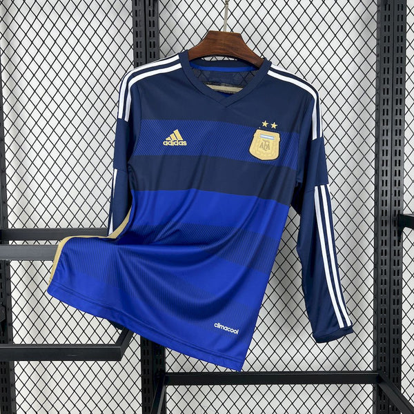 Camisa Retrô da Argentina 2014 - Manga Longa