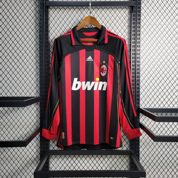 Camisa Retrô do Milan 2006/2007 - Manga Longa
