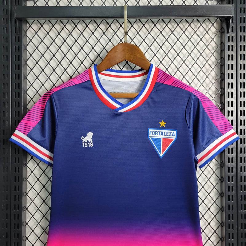 Camisa Feminina Oficial do Fortaleza 23/24 Baby Look - Outubro Rosa