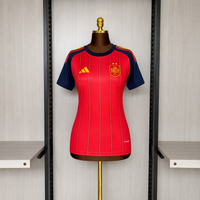 Camisa l Feminina Oficial da Espanha 26/27 Baby Look - Bicampeã do Mundo