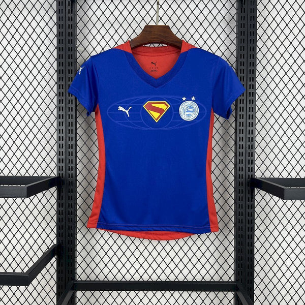 Camisa Feminina Oficial do Bahia 25/26 Superman - Baby Look