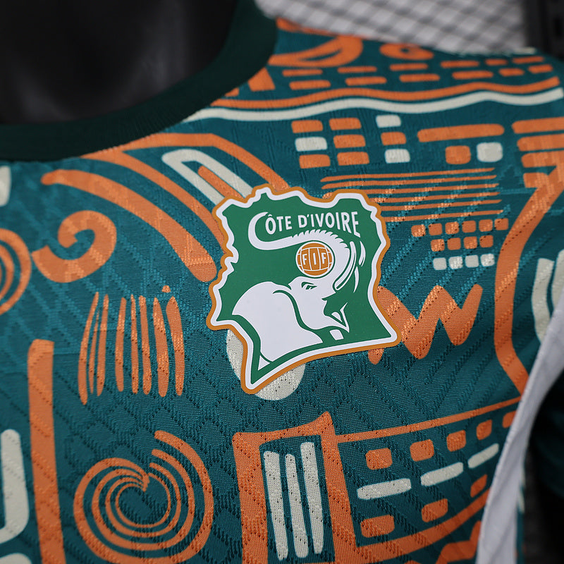 Camisa Oficial da Costa do Marfim 24/25 - Versão Jogador