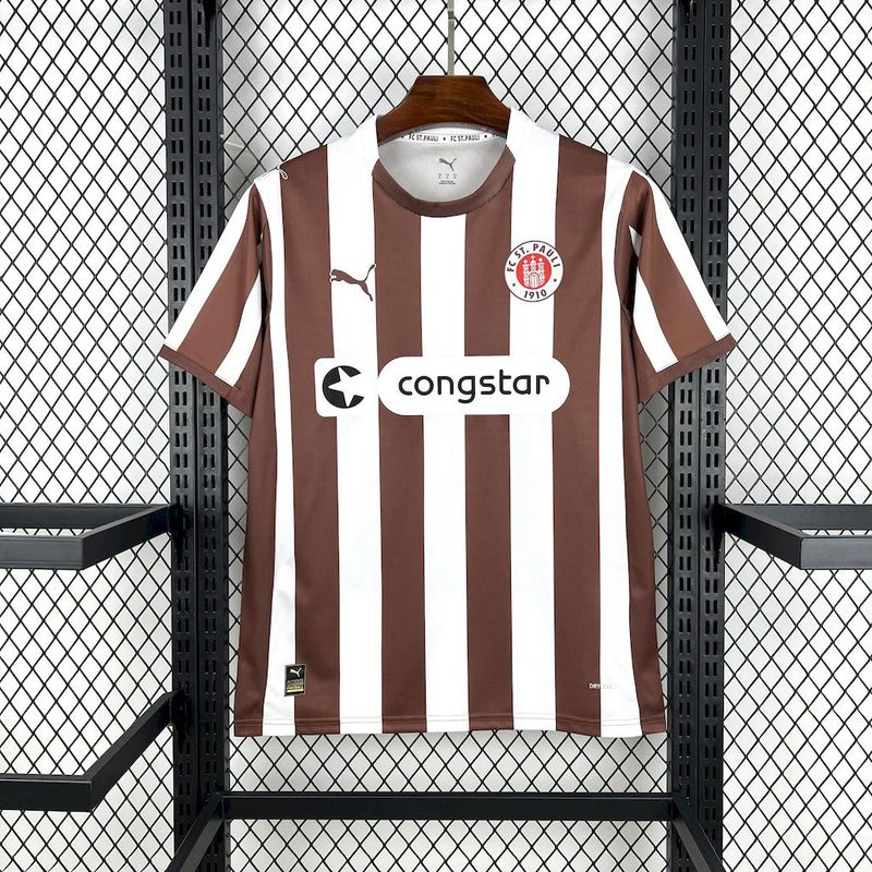 Camisa Oficial do FC St Pauli 25/26 - Versão Torcedor