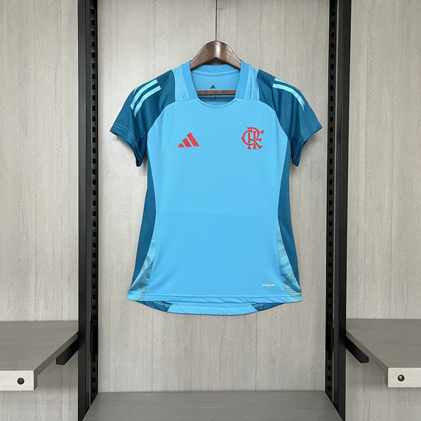 Camisa Feminina Oficial do CR Flamengo 25/26 Baby Look - Treino