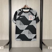 Camisa Oficial do Corinthians 25/26 Pré Jogo - Versão Torcedor