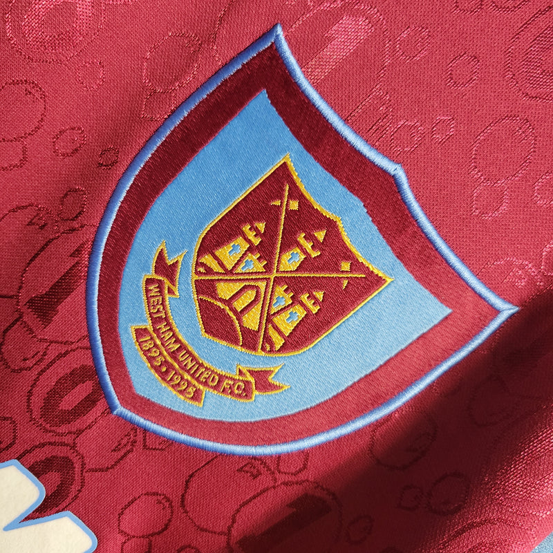 Camisa Retrô do West Ham 1995/1997 - Manga Longa