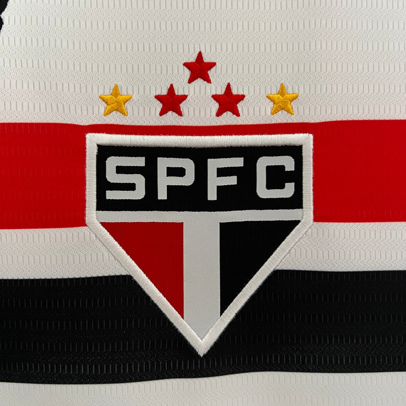 Camisa Oficial do São Paulo 24/25 Versão Torcedor - Completa com Patrocínios