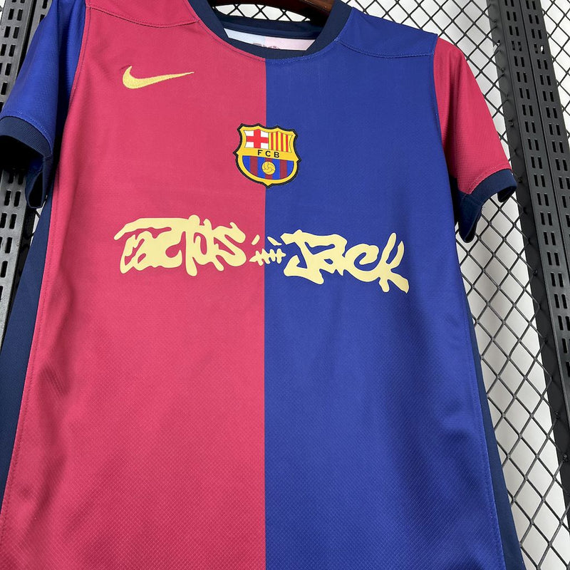 Camisa Oficial do Barcelona 25/26 - Travis Scott
