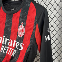 Camisa Oficial do Milan 25/26 - Manga Longa