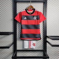 Conjunto Infantil Oficial do CR Flamengo 23/24 - Kids