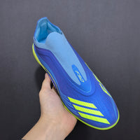 Chuteiras Society Messi x Adidas F50 Elite sem cadarço TF