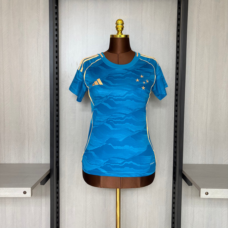 Camisa 3 Feminina Oficial do Cruzeiro 25/26 - Baby Look