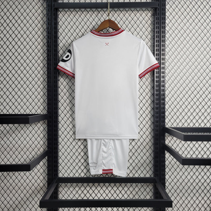 Conjunto 2 Infantil Oficial do West Ham 23/24 - Kids