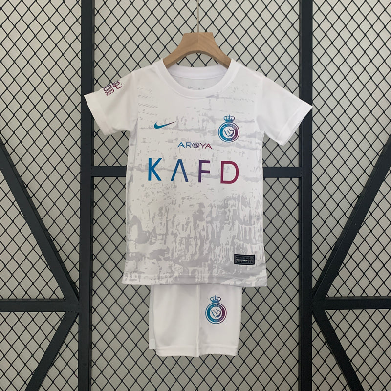 Conjunto 3 Infantil Oficial do Al-Nassr 23/24 - Kids