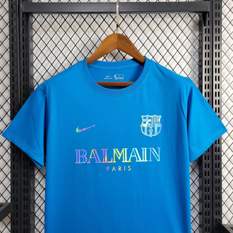 Camisa Oficial do Barcelona 24/25 Refletiva - Edição Balmain