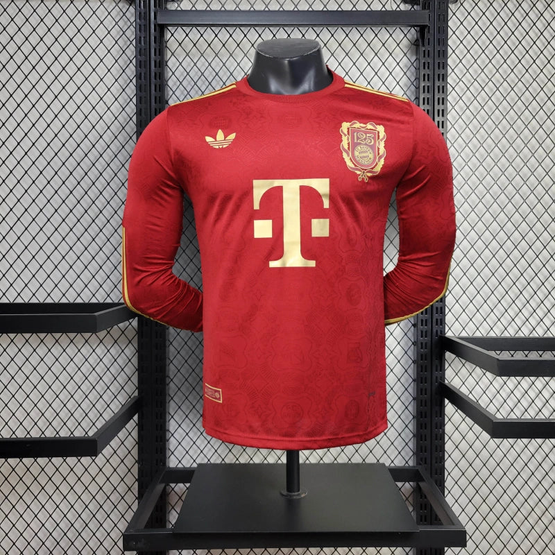 Camisa Oficial do Bayern de Munique 25/26 Manga Longa - 125 Aniversary