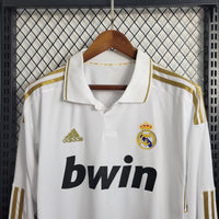 Camisa Retrô do Real Madrid 2011/2012 - Manga Longa