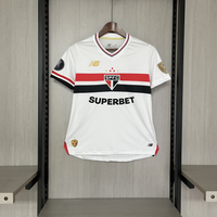 Camisa Feminina Oficial do São Paulo 25/26 Baby Look - Libertadores