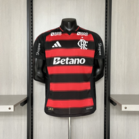 Camisa Oficial do CR Flamengo 25/26 Versão Jogador - Completa com Patrocínios