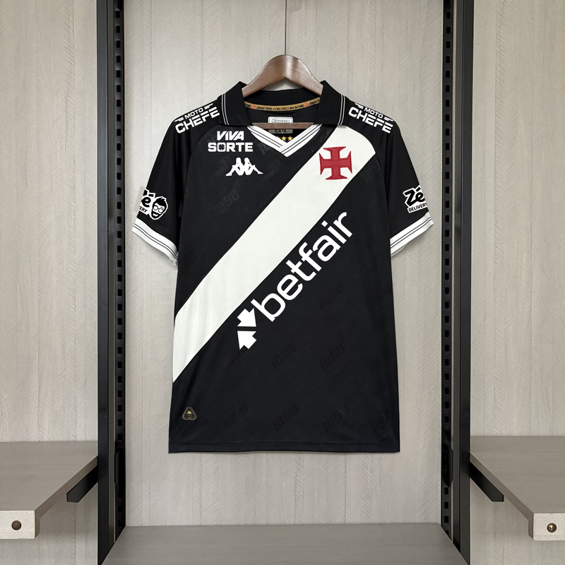 Camisa Oficial do Vasco 25/26 - Completa com Patrocínios