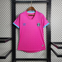 Camisa Feminina Oficial do Grêmio 23/24 Baby Look - Outubro Rosa