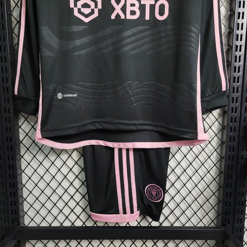 Conjunto 2 Infantil Oficial do Inter de Miami 23/24 Manga Longa - Kids