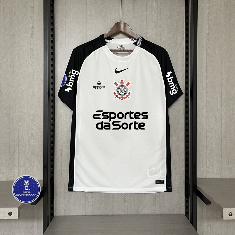 Camisa Oficial do Corinthians 25/26 Versão Torcedor - Sul-Americana