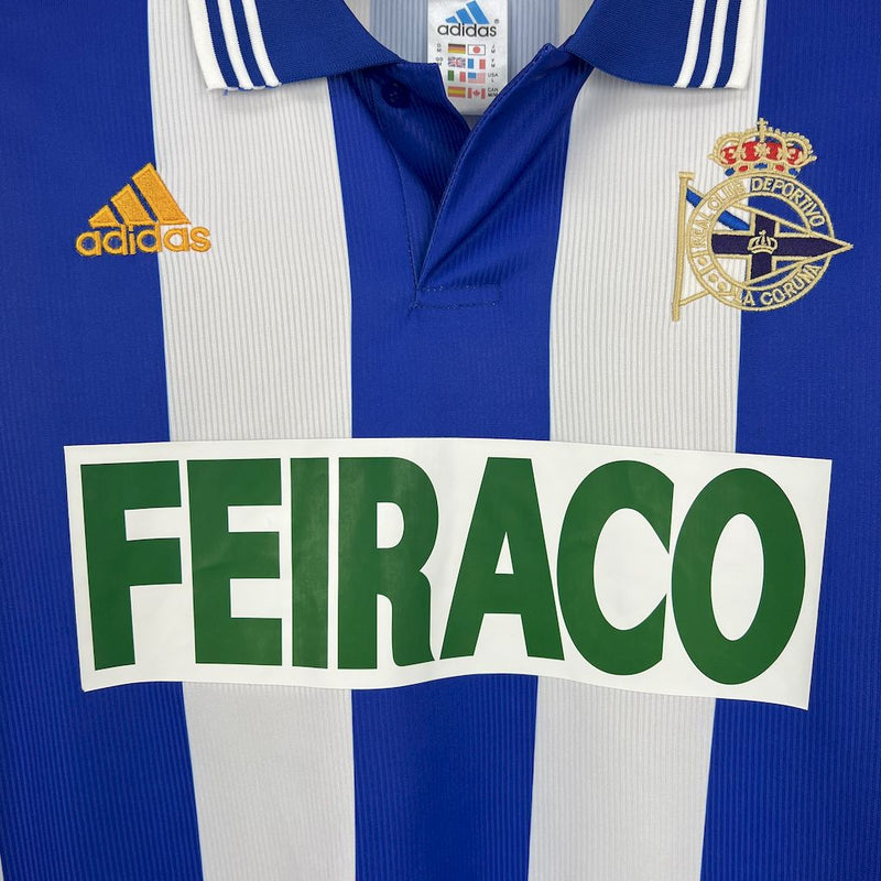 Camisa Retrô do Deportivo la Coruña 1999/2000 - Versão Retrô