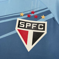 Camisa Oficial do São Paulo 25/26 Goleiro Completa com Patrocínios - Libertadores