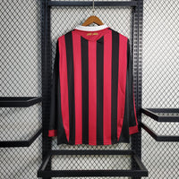 Camisa Retrô do Milan 2009/2010 - Manga Longa