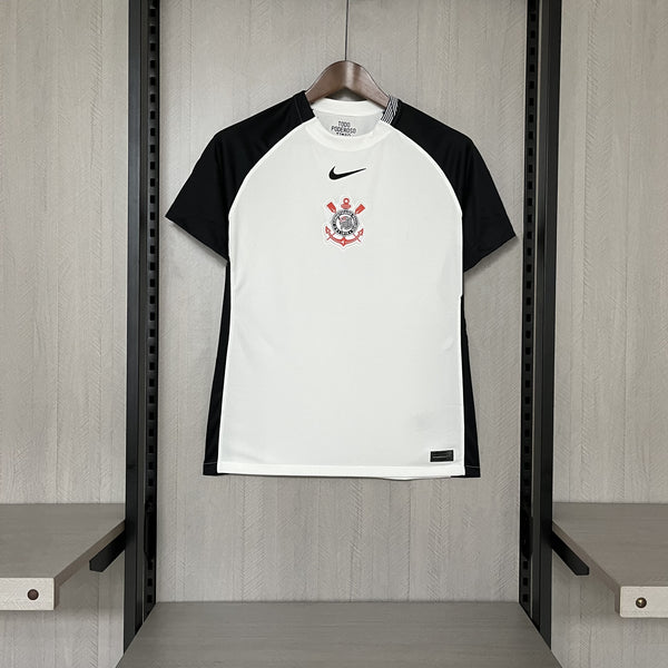 Camisa Feminina Oficial do Corinthians 25/26 - Baby Look