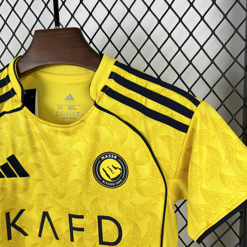 Conjunto Infantil Oficial do Al-Nassr 25/26 - Kids