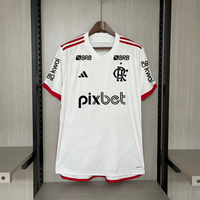 Camisa 2 Oficial do CR Flamengo 24/25 Versão Torcedor - Completa com Patrócinios