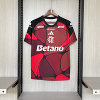 Camisa Oficial do CR Flamengo 26/27 Pré Jogo - Completa com Patrocínadores