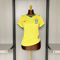 Camisa Feminina Oficial do Brasil 2026 Baby Look - Copa do Mundo