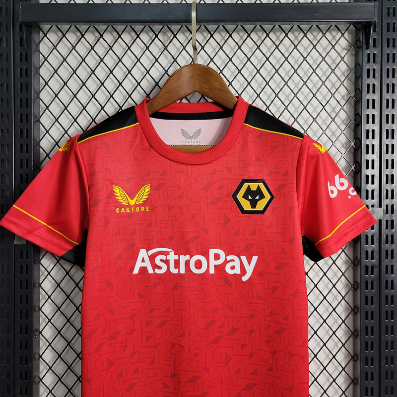 Conjunto 2 Infantil Oficial do Wolverhampton 23/24 - Kids