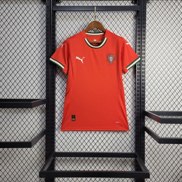 Camisa Feminina Oficial de Portugal 25/26 - Baby Look