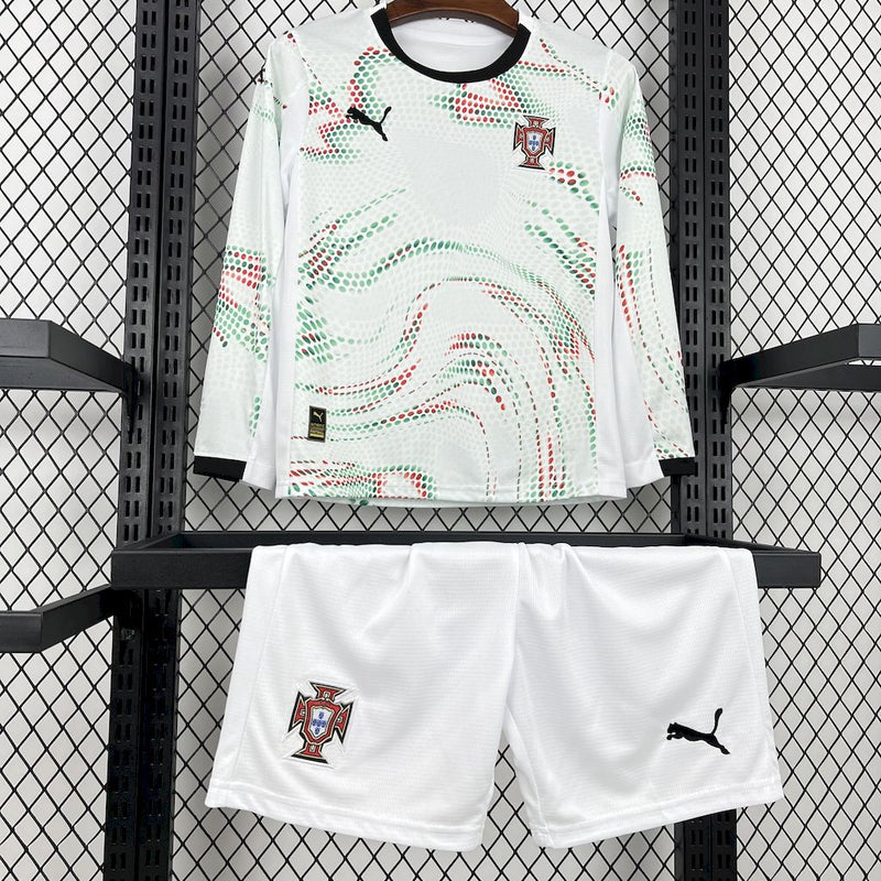 Conjunto Infantil Oficial de Portugal 25/26 kids - Manga Longa