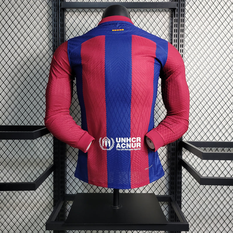 Camisa Oficial do Barcelona 23/24 - Manga Longa