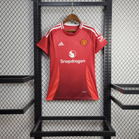 Camisa Feminina Oficial do Manchester United 24/25 - Baby Look