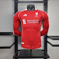Camisa Oficial do Liverpool 25/26 - Manga Longa