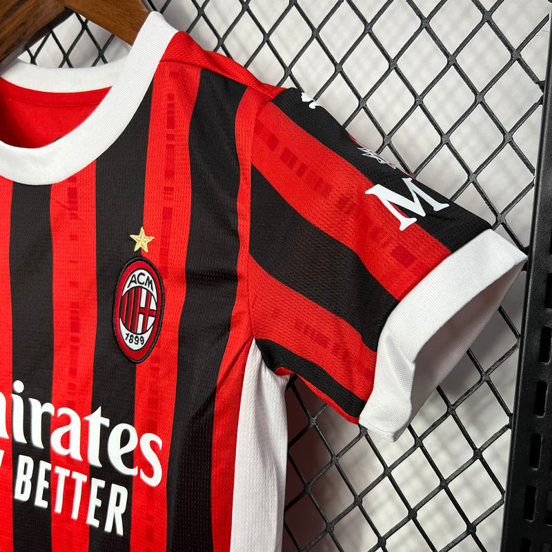 Conjunto Infantil Oficial do Milan 24/25 - Kids