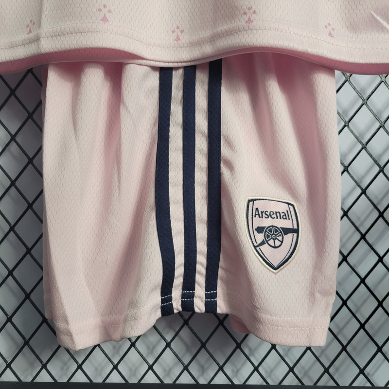 Conjunto 3 Infantil Oficial do Arsenal 22/23 - Kids