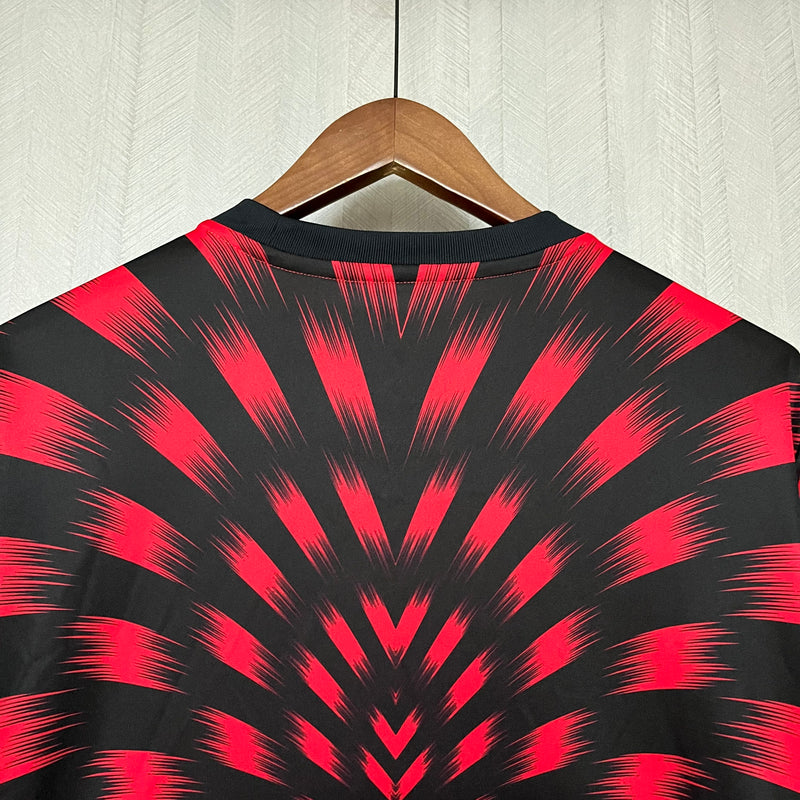 Camisa Oficial do CR Flamengo 25/26 Pré Jogo - Completa com Patrocínios