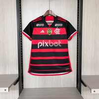 Camisa Feminina Oficial do CR Flamengo 24/25 Baby Look - Campeão da Copa do Brasil